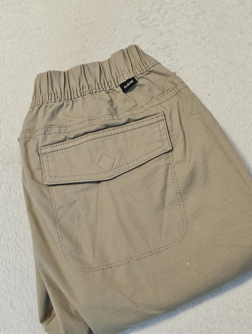 Prana Ladies Size 6 Outdoor Hiking Pants Comfort Snap Closure Pockets Zip Pocket